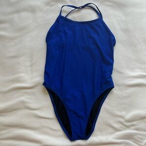 JOLYN Brandon 2 One Piece Swimsuit, Size 34, Blueberry
